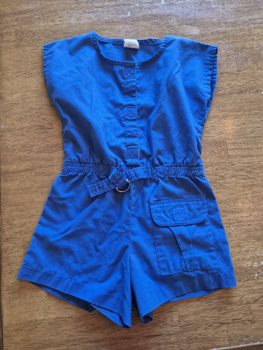 Vintage Blue Kids Romper